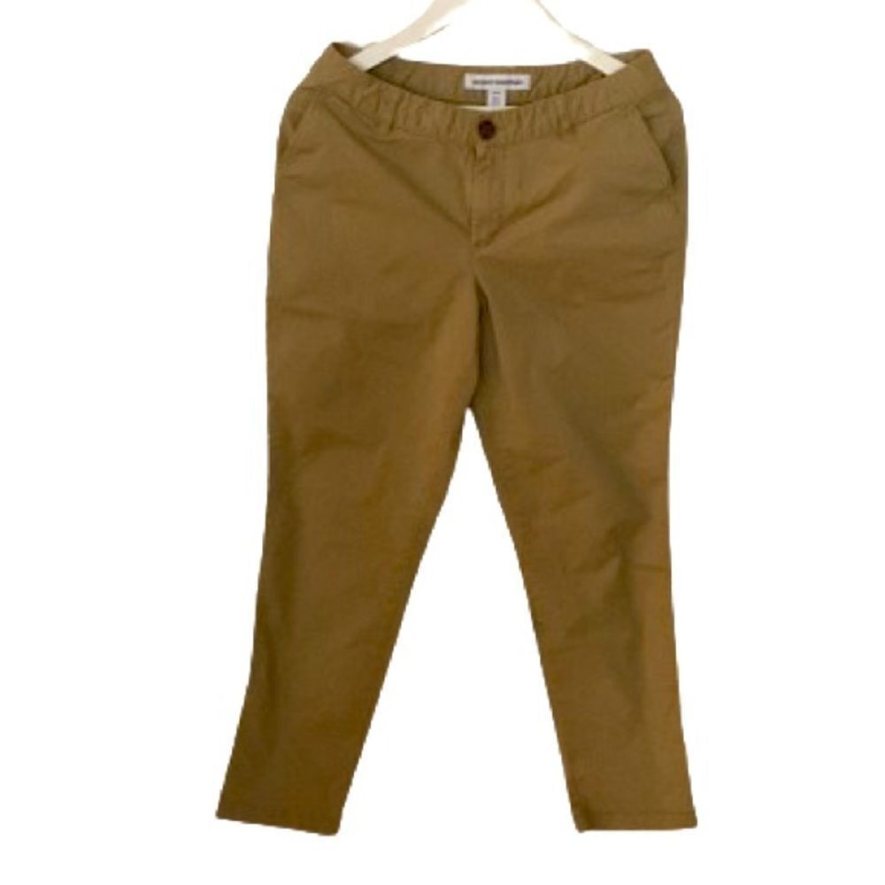 Amazon Essentials Women's Cropped Girlfriend Chino Straight Leg Khaki Sz 2 NWOT